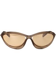 Prada Eyewear Sonnenbrille mit ovalem Gestell - Braun