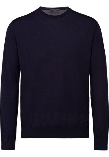 Prada Pullover mit Rundhalsausschnitt - Blau