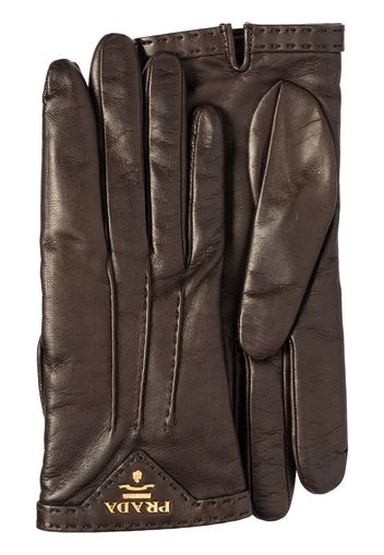 Prada Handschuhe aus Leder - Braun