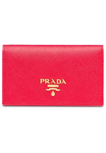 Prada Kartenetui aus Saffiano-Leder - Rosa