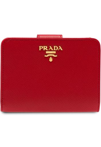 Prada Portemonnaie aus Saffiano-Leder - Rot