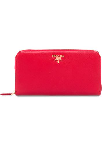 Prada Portemonnaie aus Leder - Rot