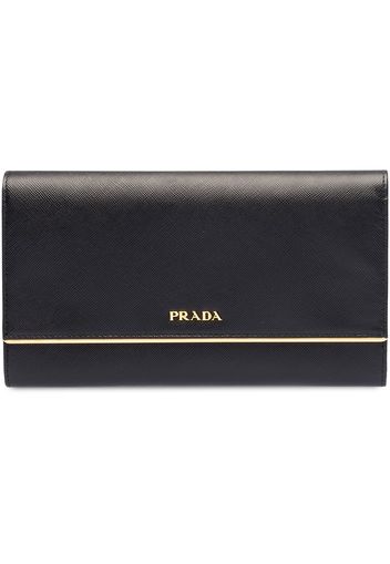 Prada Portemonnaie aus Leder - Schwarz