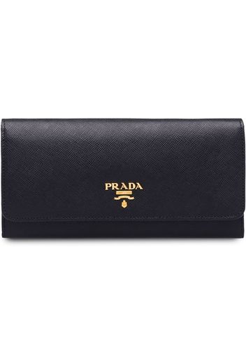 Prada Portemonnaie aus Saffiano-Leder - Schwarz