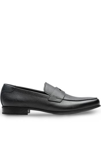 Prada Loafer aus Saffiano-Leder - Schwarz