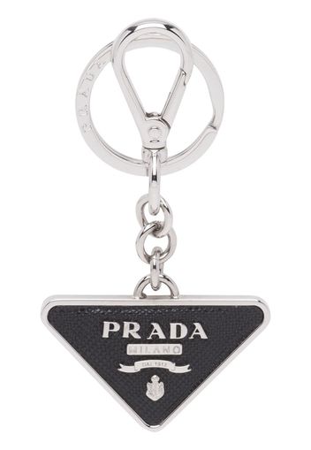 Prada Schlüsselanhänger mit Logo - Schwarz