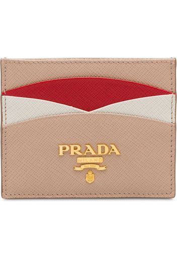 Prada Kartenetui aus Saffiano-Leder - Rosa