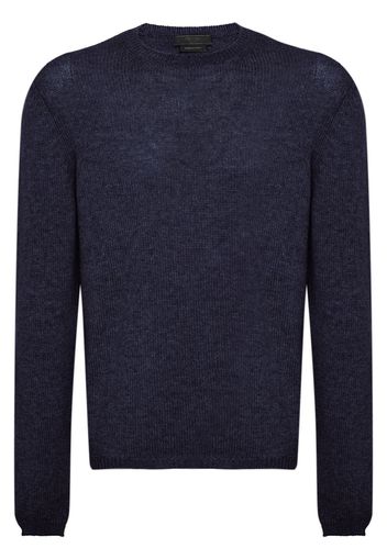 Prada Kaschmirpullover mit rundem Ausschnitt - Blau