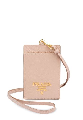 Prada Gepäckanhänger aus Saffiano-Leder - Rosa