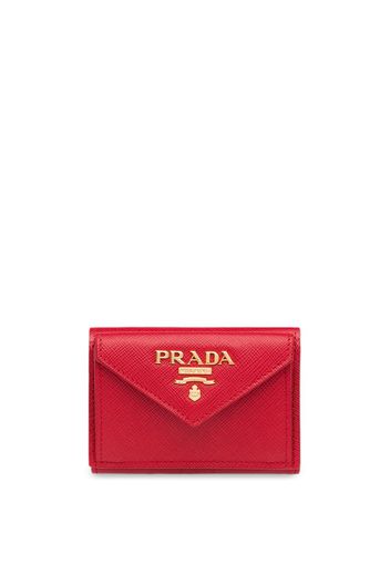 Prada Portemonnaie aus Saffiano-Leder - Rot