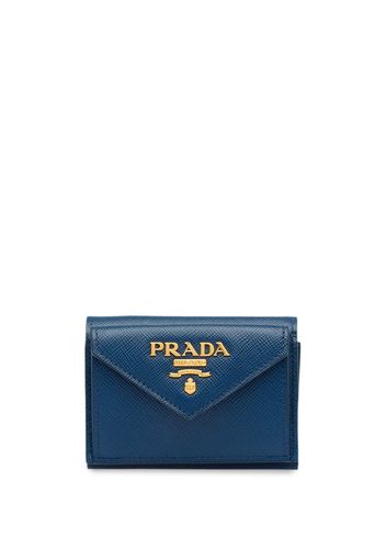 Prada Portemonnaie aus Saffiano-Leder - Blau