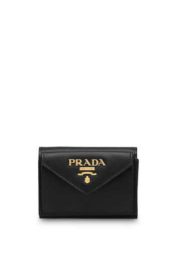 Prada Portemonnaie aus Saffiano-Leder - Schwarz