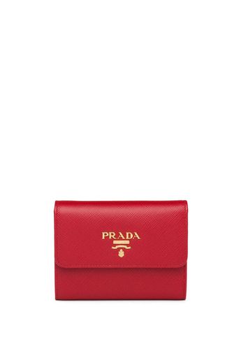 Prada Portemonnaie mit Logo - Rot