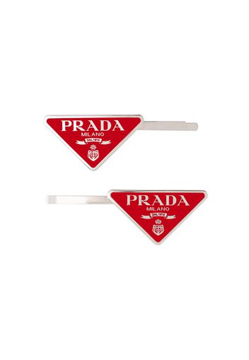 Prada Klassische Haarspange - Rot