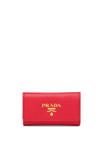 Prada Schlüssel-Etui aus Saffiano-Leder - Rot