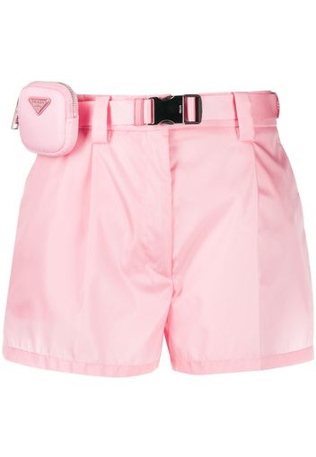 Prada Shorts mit Gürtel - Rosa