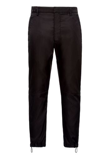 Prada Cropped-Hose mit tiefem Schritt - Schwarz