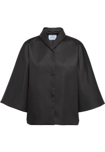 Prada Klassische Gabardine-Jacke - Schwarz