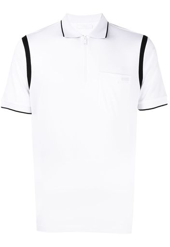 Prada Poloshirt mit Reißverschluss - Weiß