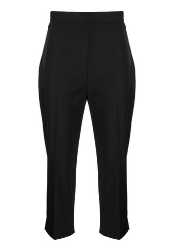 Prada Schmale Cropped-Hose - Schwarz