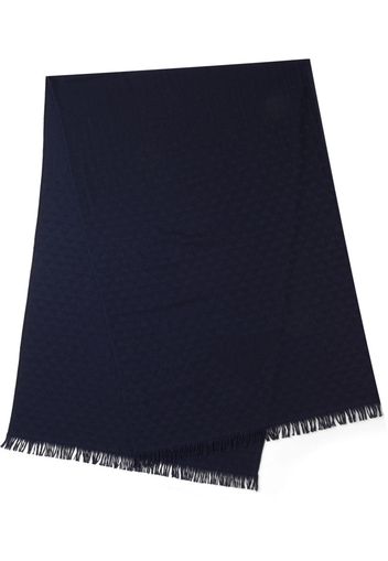 Prada Jacquard-Schal mit Fransen - Blau