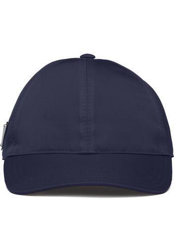 Prada Re-Nylon Baseballkappe mit Logo - Blau