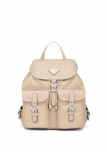 Prada Kleiner Rucksack mit Logo - Nude