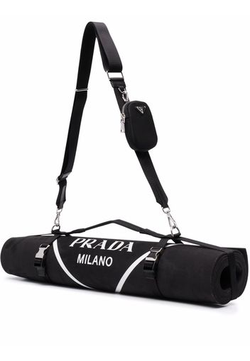 Prada logo-print yoga mat and bag - Schwarz