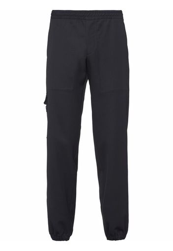 Prada tapered wool track trousers - Schwarz