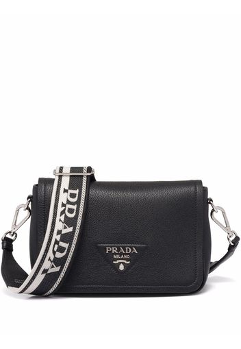 Prada small Flou shoulder bag - Schwarz