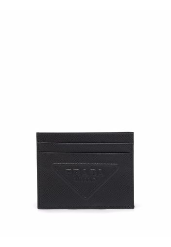 Prada Saffiano leather card holder - Schwarz