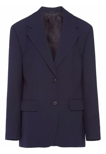 Prada single-breasted wool blazer - Blau