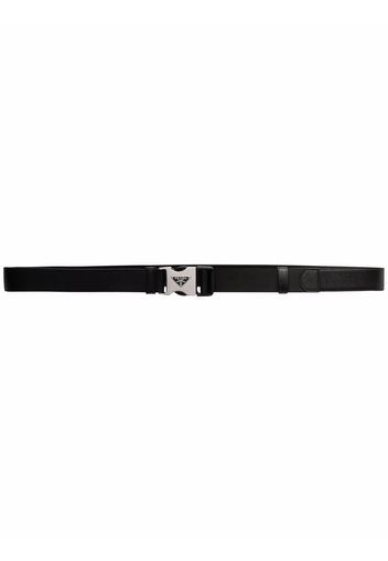 Prada leather woven tape belt - Schwarz