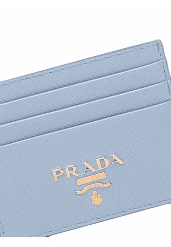 Prada Kartenetui mit Logo - Blau