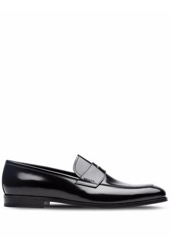 Prada Loafer aus gebürstetem Leder - Schwarz