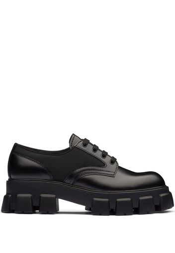 Prada Monolith Schnürschuhe - Schwarz