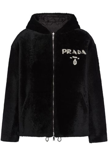 Prada reversible shearling jacket - Schwarz