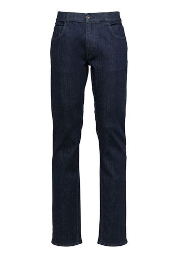 Prada Halbhohe Slim-Fit-Jeans - Blau