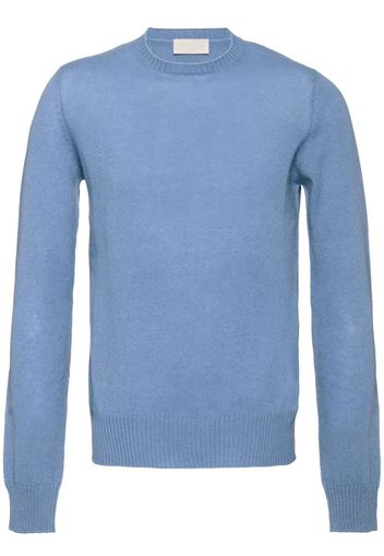 Prada Kaschmirpullover mit rundem Ausschnitt - Blau