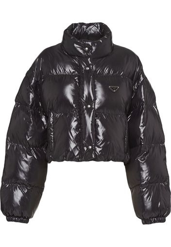 Prada Wendbare Daunenjacke - Schwarz