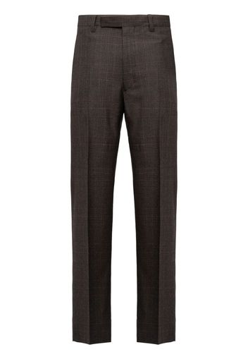 Prada Prince of Wales tailored trousers - Braun