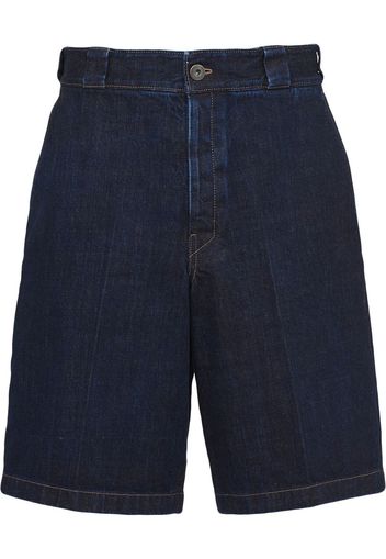 Prada Jeans-Shorts mit Logo - Blau