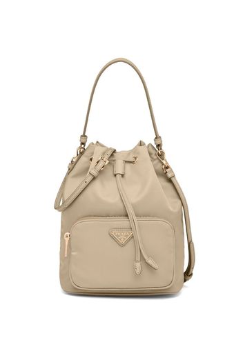 Prada Beuteltasche aus Re-Nylon - Nude