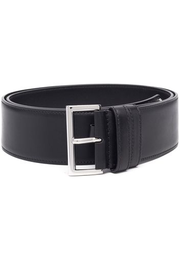 Prada triangle logo leather belt - Schwarz