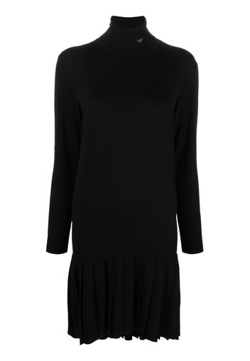 Prada roll neck dress - Schwarz