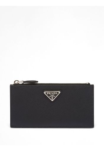 Prada Saffiano leather card holder - Schwarz