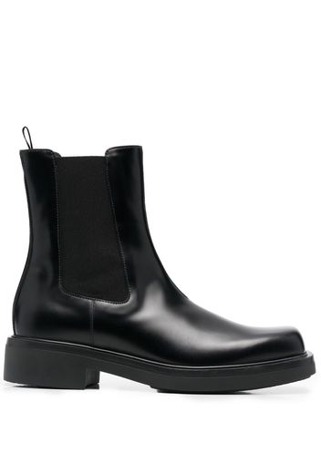 PRADA brushed-finish Chelsea boots - Schwarz