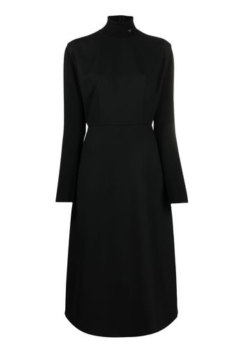 PRADA logo long-sleeve dress - Schwarz