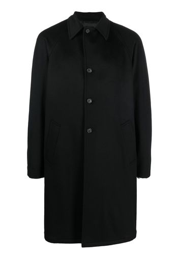 Prada single-breasted button coat - Schwarz