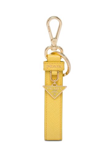 Prada triangle logo keyring - Gelb